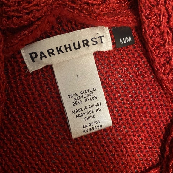 Vintage Parkhurst Red Knit Sweater - Picture 4 of 5